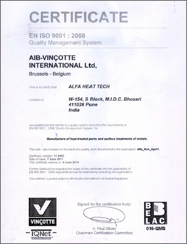 iso certificate